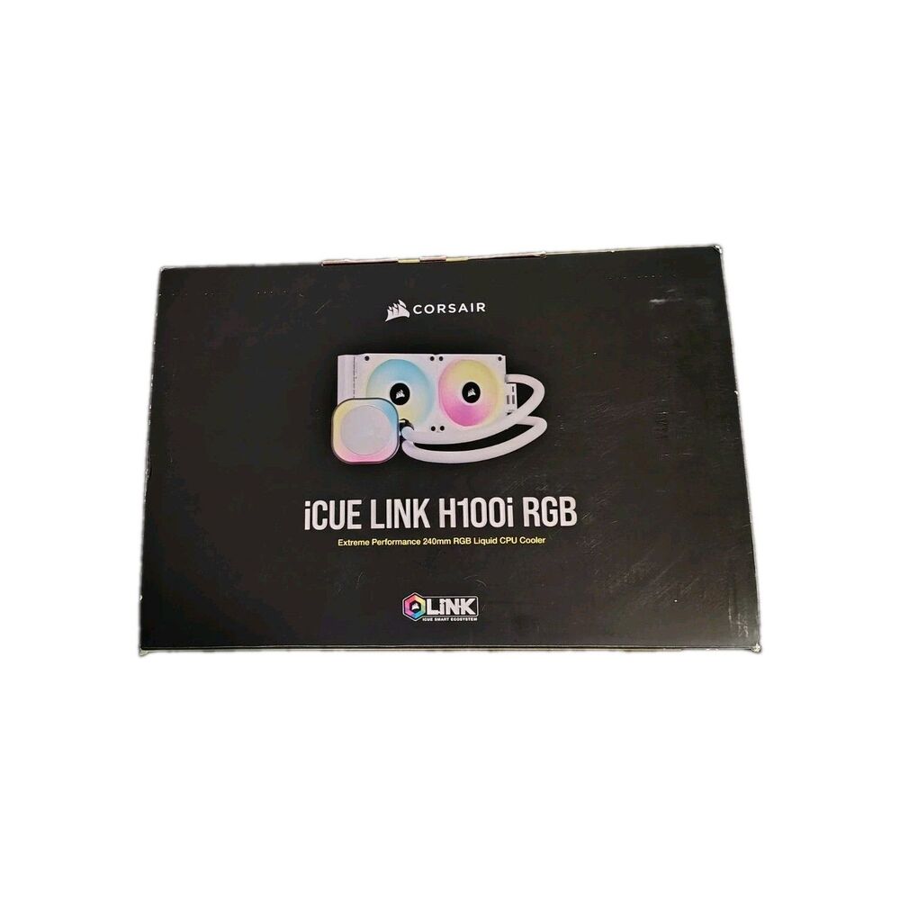 Corsair iCue Link H100i RGB 240mm Extreme Performance Liquid CPU Cooler White